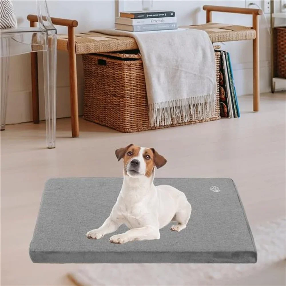Stylish Dog Bed Mat Dog Crate Pad Mattress Reversible (Cool & Warm), Water Proof